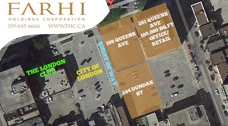 Aerial shot of Queens Ave FHC Properties