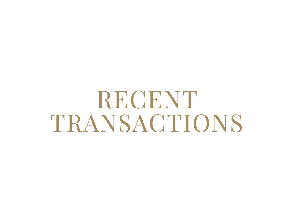 Recent Transactions Link